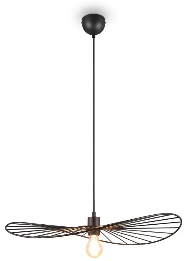 Lampa wisząca w kolorze matowej czerni ø 60 cm Chapeau – Reality