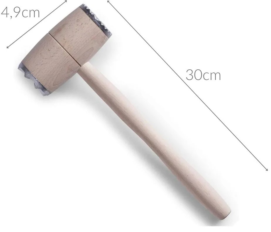 Tłuczek do mięsa drewniany, 30 cm, ZELLER