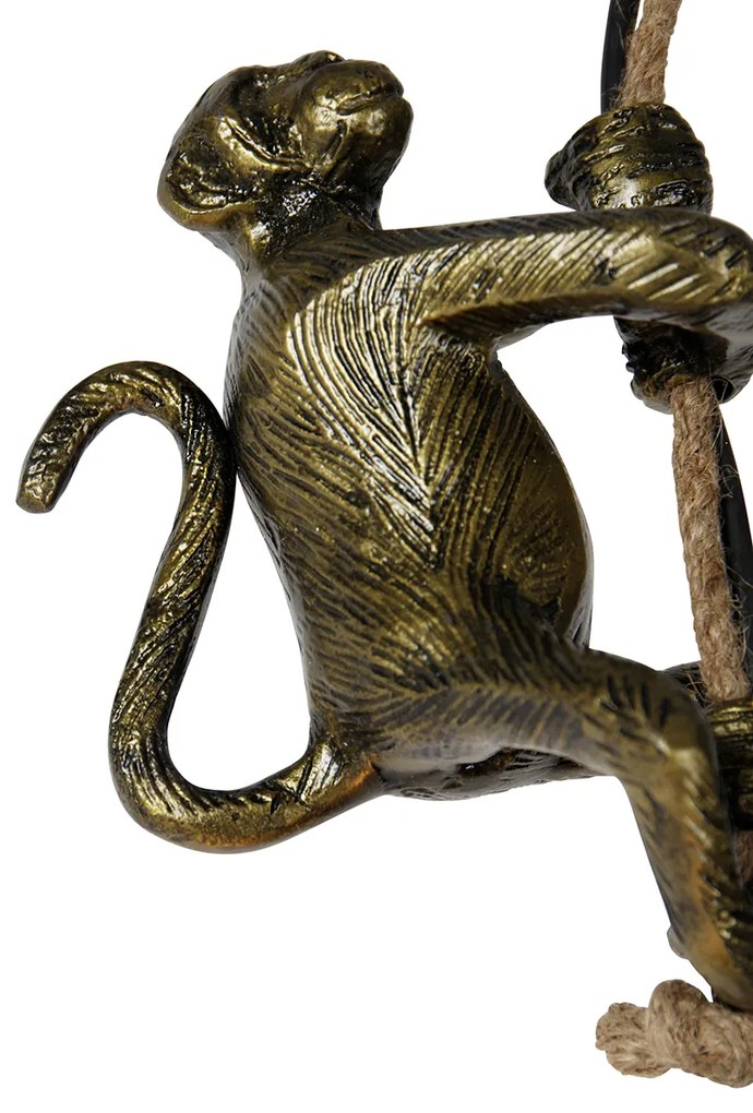 Wisząca lampa vintage złota - Animal Monkey klasyczny/Antyczny Oswietlenie wewnetrzne
