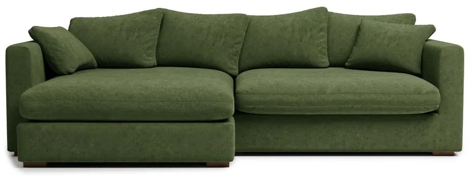 Ciemnozielony narożnik (lewostronny) Comfy – Scandic
