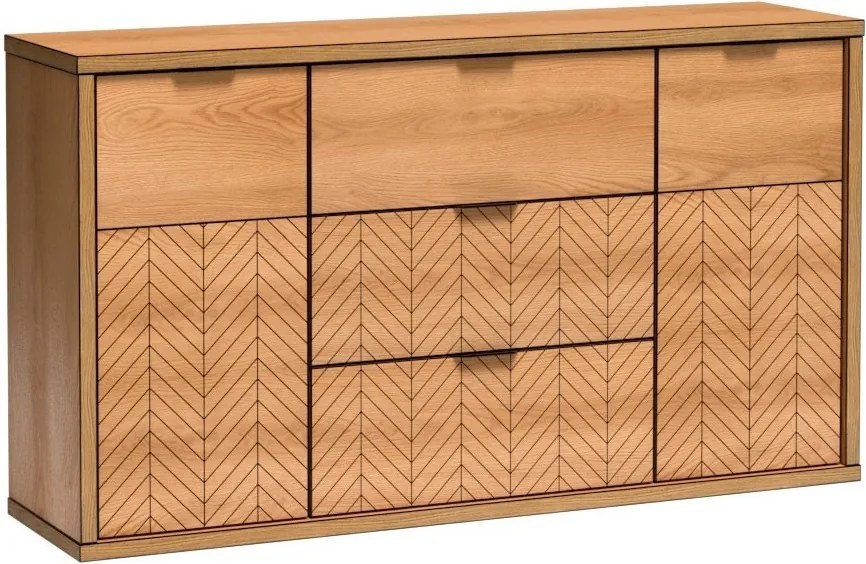 Komoda CARINI 158 cm do Salonu Sypialni Dąb
