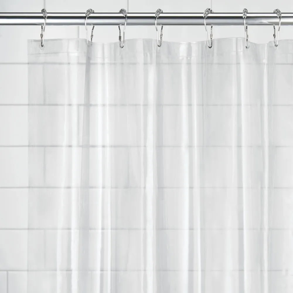 Przezroczysta zasłona prysznicowa iDesign PEVA, 200x180 cm