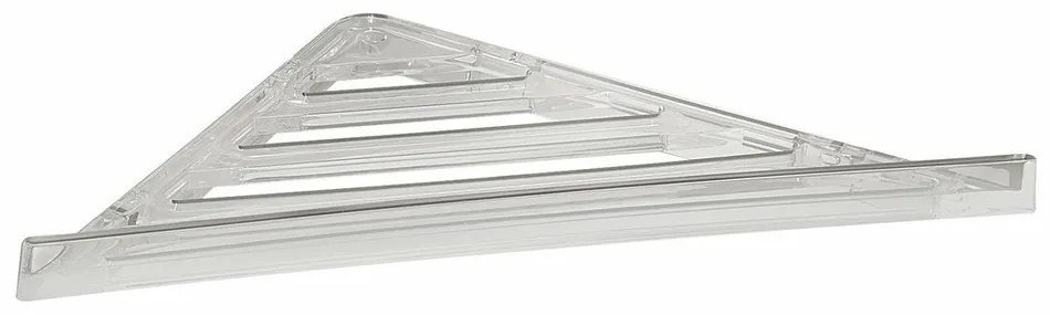 GEDY FL80 półka narożna do prysznica, 23 x 3 x 23cm, ABS/przezroczysta
