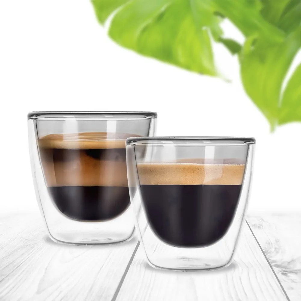 Szklane kubki na espresso zestaw 2 szt. 110 ml – Orion