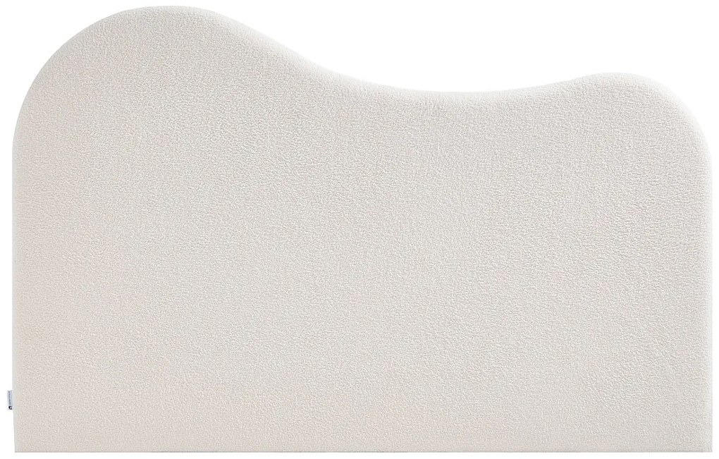 Zagłówek  180 cm - Tkanina buklowa - Biały - VORIOTA