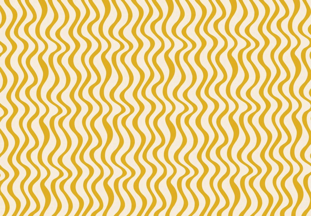 Fototapeta - Żółte fale (196x136 cm)