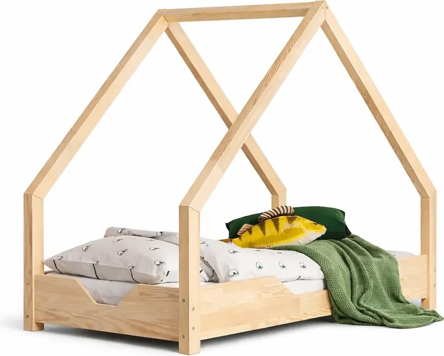 Łóżko dziecięce domek drewniany D1-T45