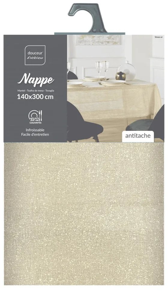 Obrus 140x300 cm Strass – douceur d'intérieur