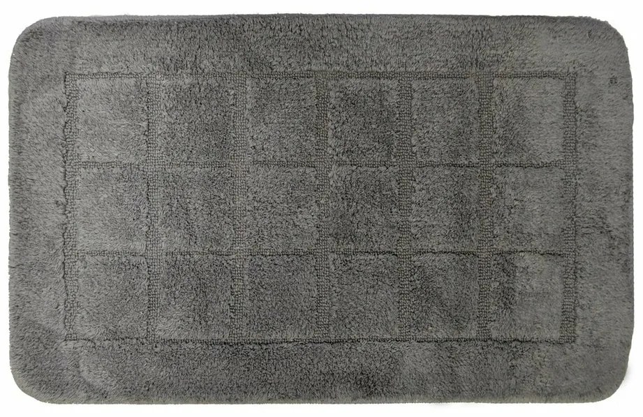 RIDDER 1712300 Mata łazienkowa Delhi z powłokąantypoślizgową 50 x 80 cm, ciemnoszara