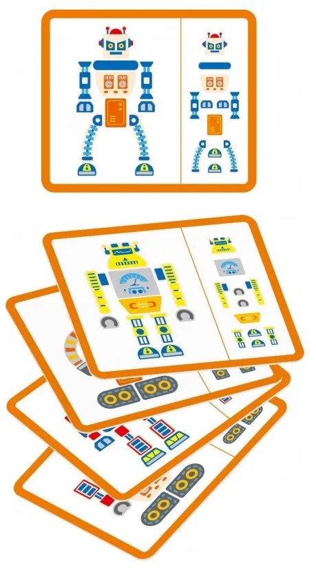 Drewniana przybijanka roboty 45 elementów viga toys