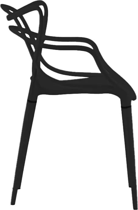 PROMOCJA Czarny plastikowy krzesło KATO II. jakość