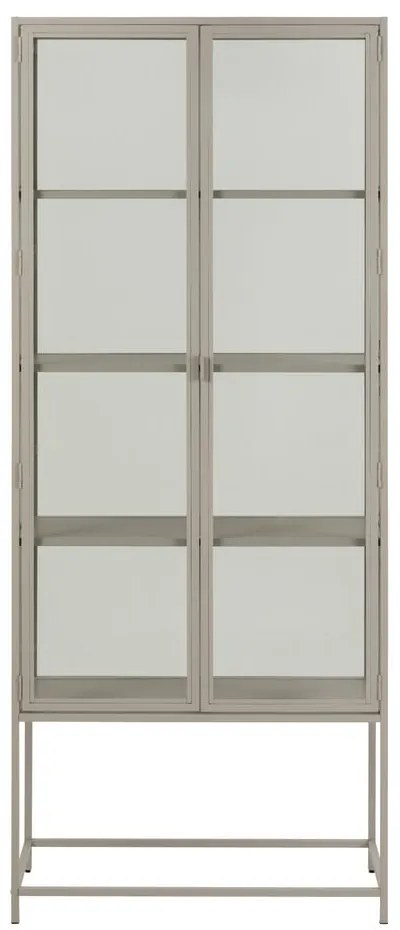 Szara witryna 77x186x35 cm Seaford – Actona