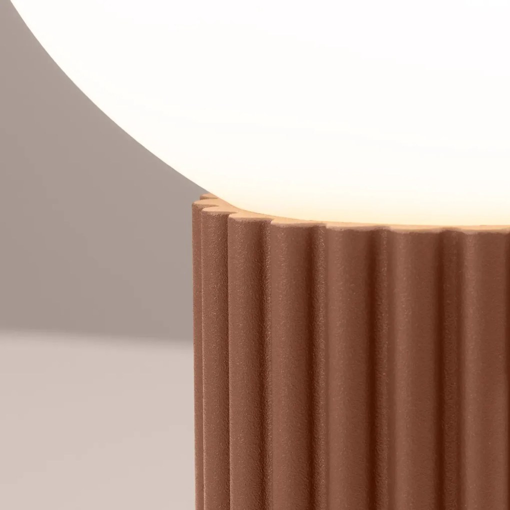 Lampa biurkowa HALO mocca ryflowana SOLLUX  LIGHTING