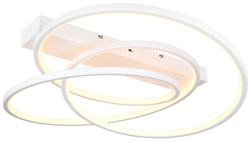 Biała lampa sufitowa LED ze ściemniaczem 49x64 cm Darvin – Trio