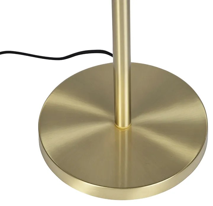 Klasyczna lampa stojąca mosiądz bez klosza - Simplo Nowoczesny Oswietlenie wewnetrzne
