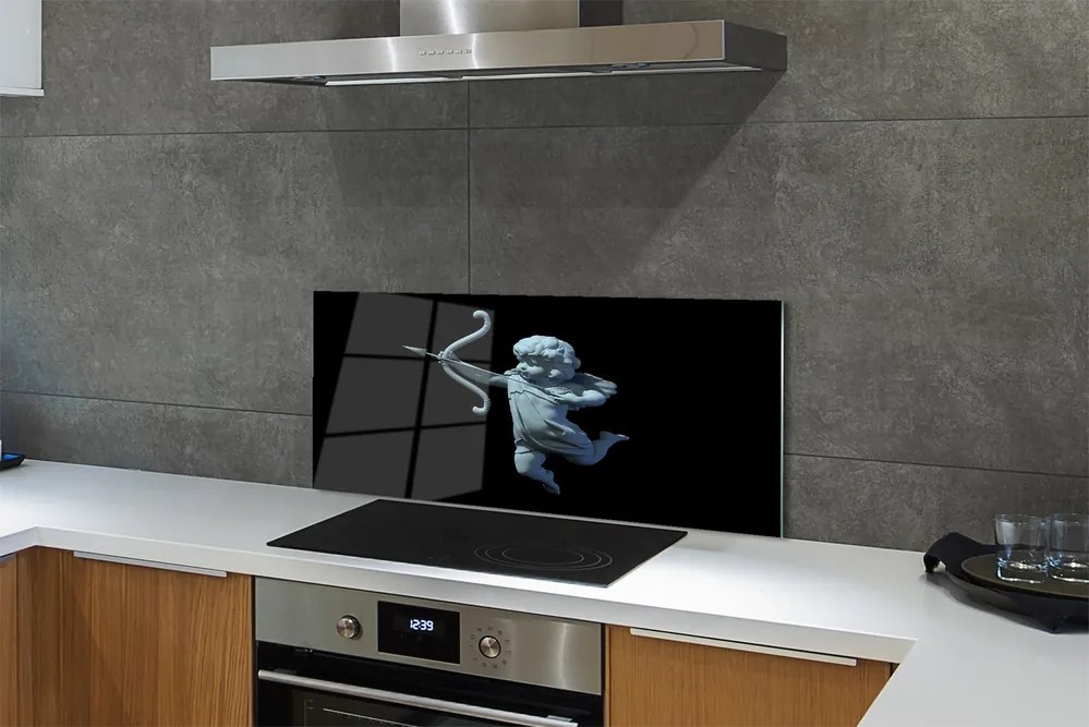 Szklany Panel Anioł Amor z Łukiem