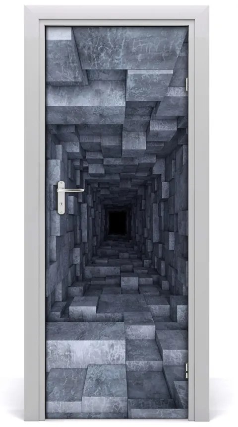 Naklejka samoprzylepna na drzwi Tunel