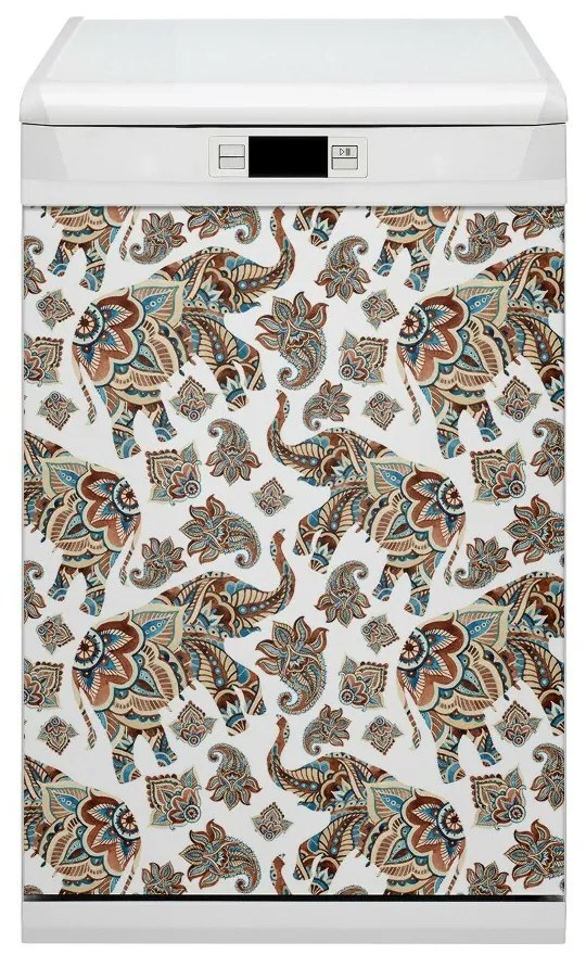 Ozdobny magnes na zmywarkę Słonie