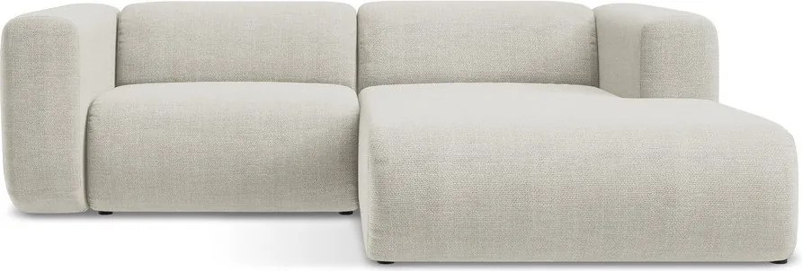 Beżowy narożnik (prawostronny/z szezlongiem) Ekahi – Makamii