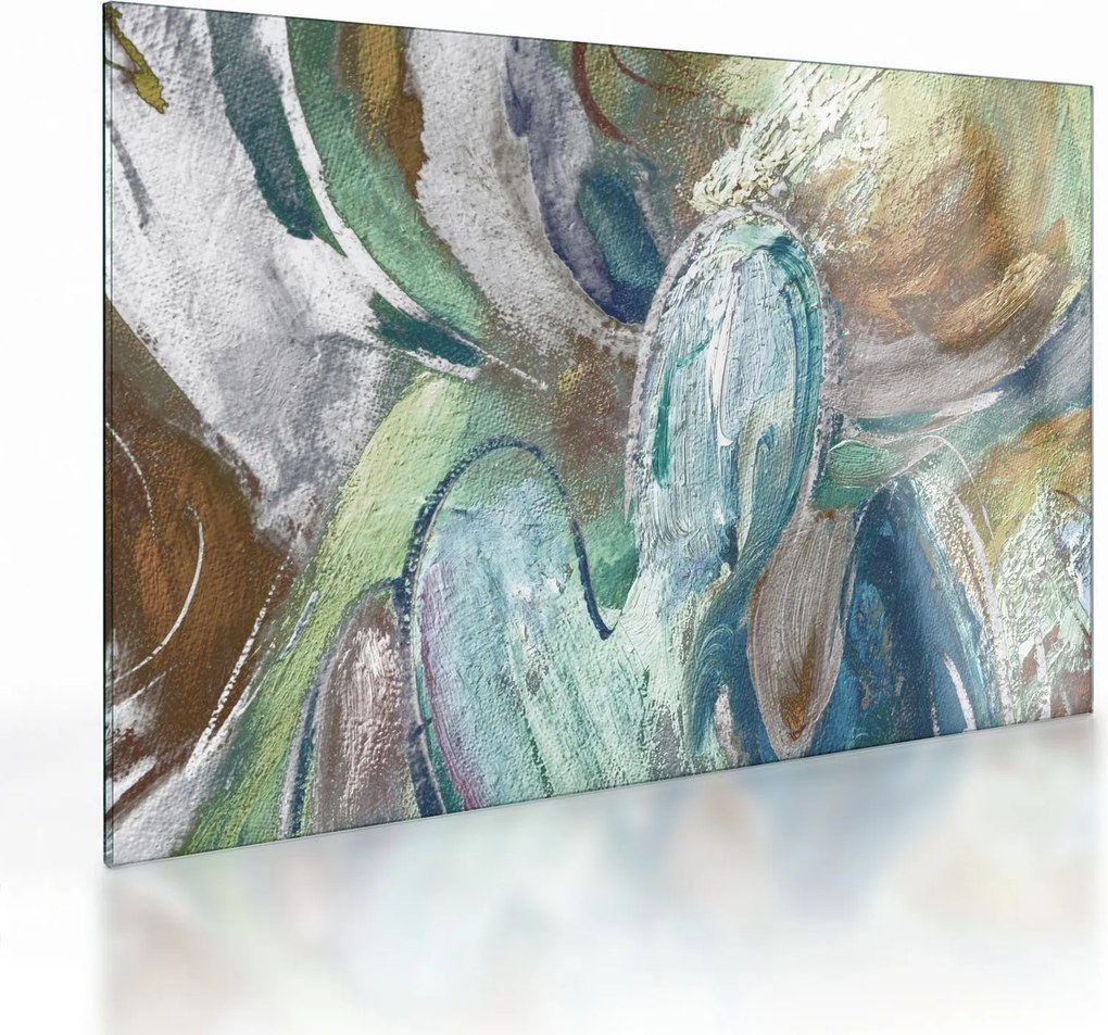 Obraz na szkle - Abstrakcyjny obraz postaci (70x50 cm)