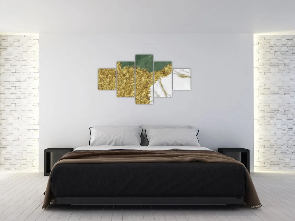 Obraz - Zielony marmur N⁰2 (125x70 cm)