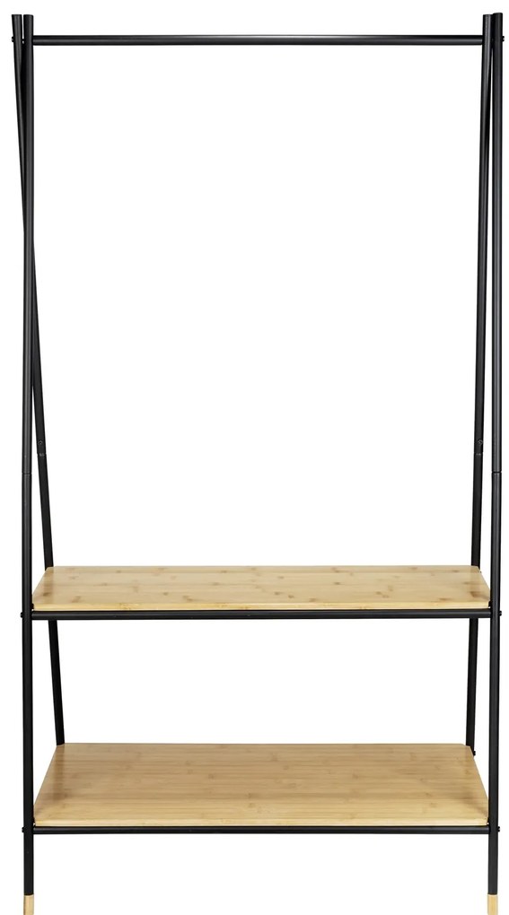 Stojący wieszak z bambusowymi półkami, 90 x 167 x 42 cm, Loft, WENKO
