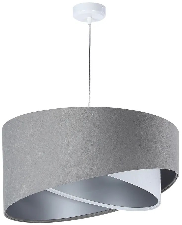 Szara asymetryczna lampa wisząca - 4X EX979 N9-D28