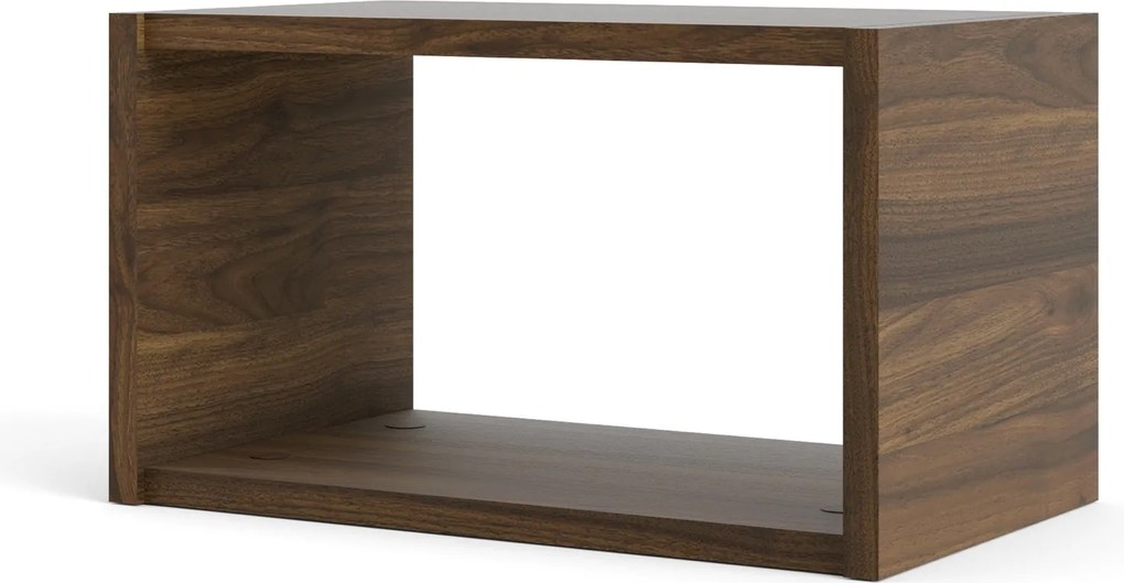 Prostokątna półka wisząca Roomers walnut