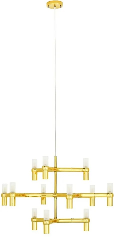 Lampa wisząca ze szklanymi kloszami Atomic