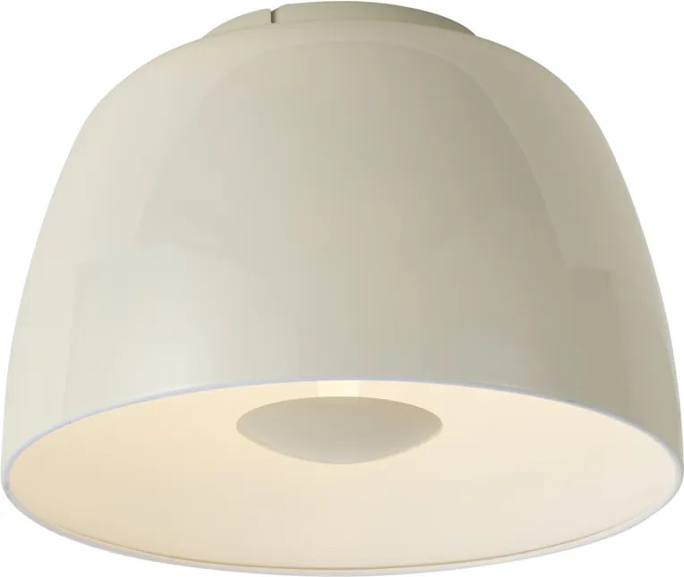 Lampa sufitowa retro beżowa z białym wnętrzem, z 3-stopniowym ściemnianiem LED - Vera