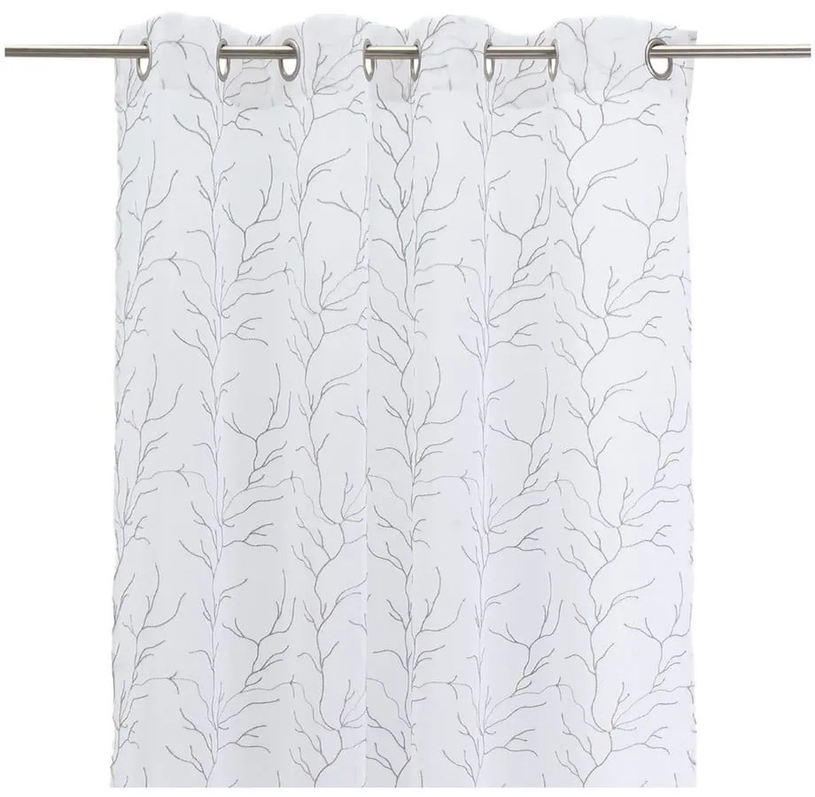 Biało-szara firanka 140x260 cm Coral – Casa Selección