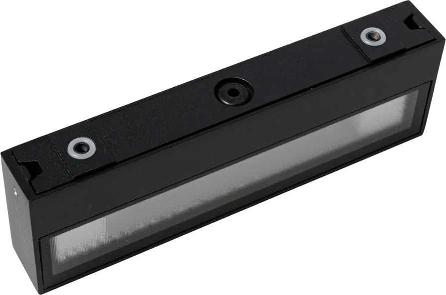 Nowoczesna lampa ścienna czarna z LED IP65 - Hannah