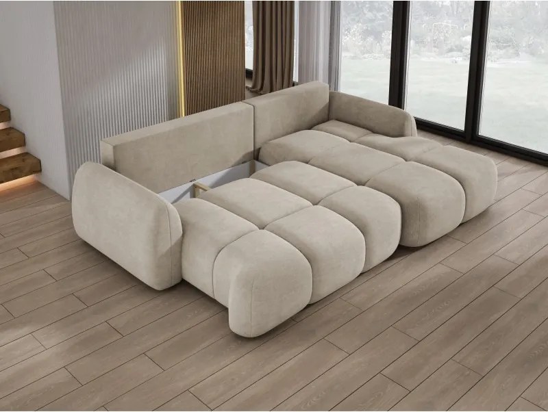 Narożnik COCO WIND z funkcją spania poduszkami i pojemnikiem CLOUD 03 WERSAL