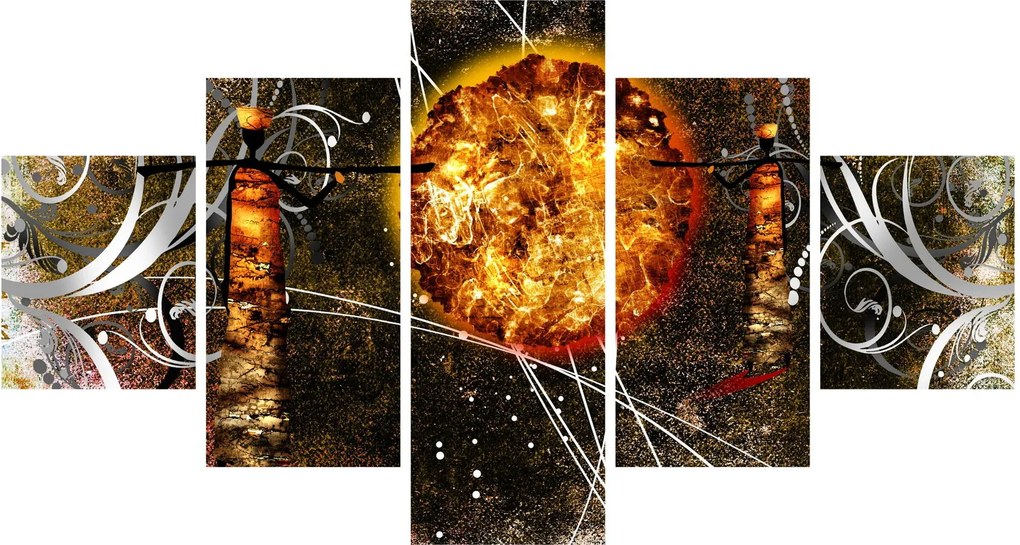 Obraz malarstwa z epoki starożytnej (125x70 cm)