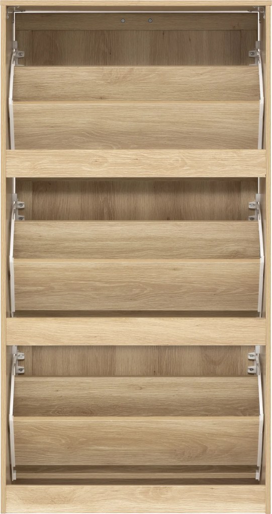 Szafka na buty wąska wysoka CANE, plecionka wiedeńska, 60 x 24 x 113 cm
