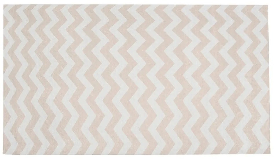 Beżowo-biały chodnik Floorita Optical, 80x130 cm
