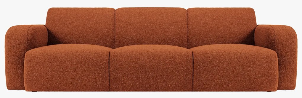 OUTLET Sofa 3-osobowa brąz boucle 235/95/72 Molino od Micadoni