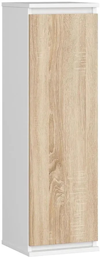Minimalistyczna szafka wisząca do salonu biały + dąb sonoma Z0-Z25