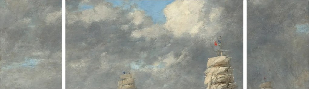 Obraz - Eugène Boudin, Le Havre, reprodukcje (170x50 cm)