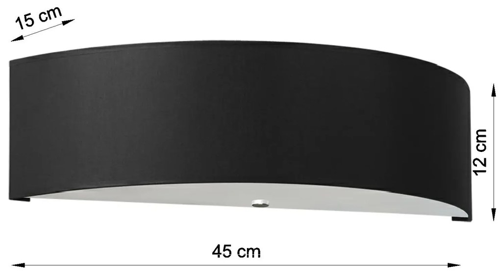 Czarny minimalistyczny kinkiet - 4X EX708 D8-D85