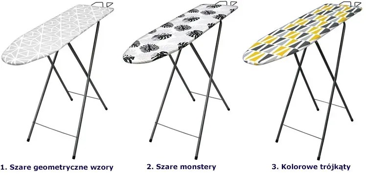 Szara deska do prasowania w monstery W1-S46