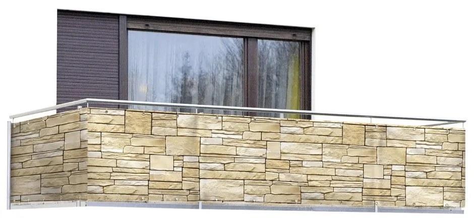 Beżowa osłona balkonowa 500x85 cm – Maximex