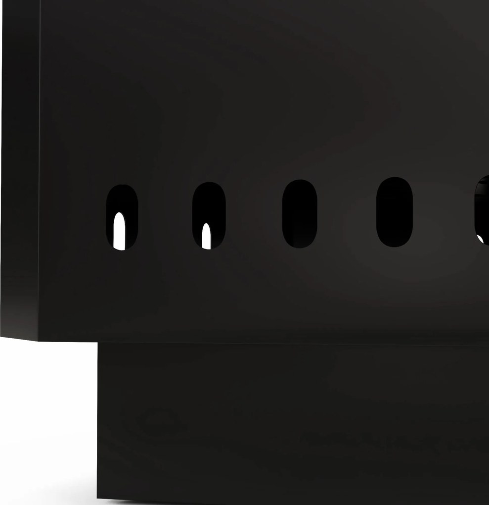 Outsunny Palenisko ogrodowe Feuerstelle, z hakiem, 48 x 48 x 41 cm, Czarny