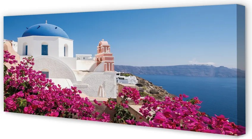 Obraz na płótnie Kwiatowy Zakątek nad Morzem