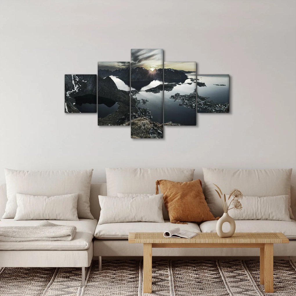 Obraz - Norweskie góry (125x70 cm)