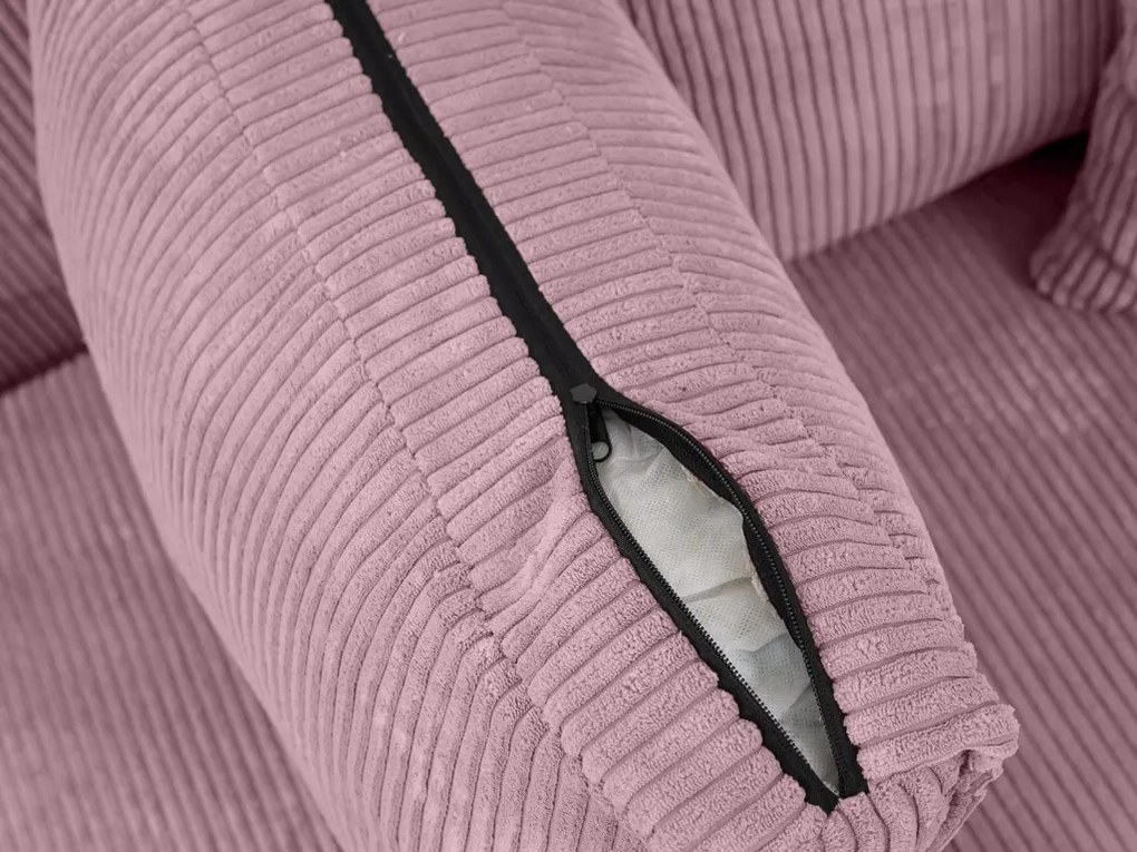 Rozkładana narożna sofa SMART COSARO jasnofioletowa, dwustronna + 2 poduszki GRATIS