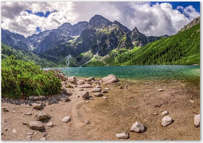 Foto obraz szklany Jezioro w górach
