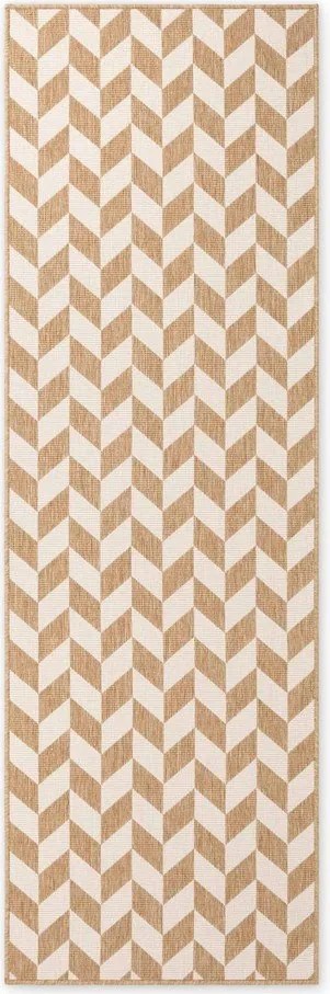 Kremowo-naturalny chodnik odpowiedni na zewnątrz 80x200 cm Haringey Terrick – Ted Baker