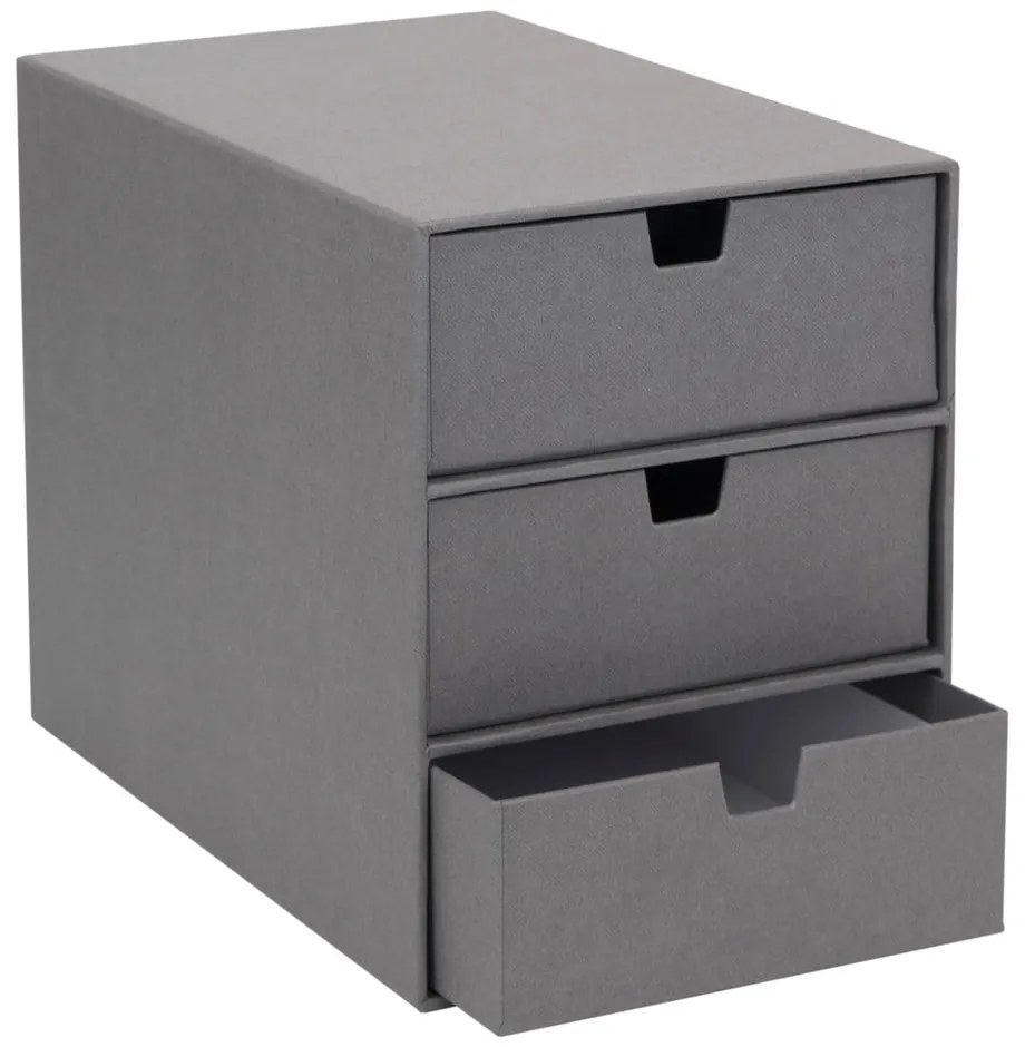 Szary organizer z 3 szufladkami Bigso Box of Sweden Ingrid