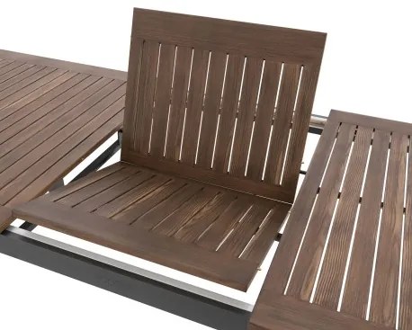 EXPERT WOOD Plus - rozkładany stół ogrodowy aluminiowy 150/210 x 90 x 75,5 cm